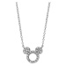 Disney Třpytivý stříbrný náhrdelník Mickey Mouse N901464RZWL-18