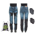 Dámské moto jeansy W-TEC Bolftyna modro-černá
