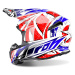 AIROH Twist Leader TWLE18 - off-road helma bílá/modrá/červená