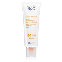 RoC Soleil Protect High Tolerance Comfort Fluid opalovací fluid na obličej SPF 50 50 ml