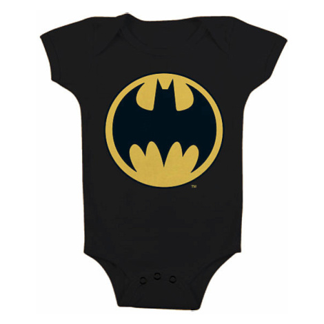 Batman kojenecké body tričko, Signal Logo Black, dětské HYBRIS