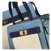 Luxusní sada: Kabelka přes rameno, kabelka do ruky a peněženka Gavrila, modrá