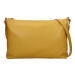 Trendy dámská kožená crossbody kabelka Facebag Elesn - žlutá