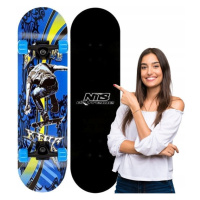 Skateboard deska klasická dřevěná 78 cm kačenka Skate King Nils Extreme