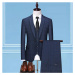 Business pánský oblek kostkovaný set pro ženicha