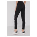 Legíny Calvin Klein Jeans dámské, černá barva, s potiskem