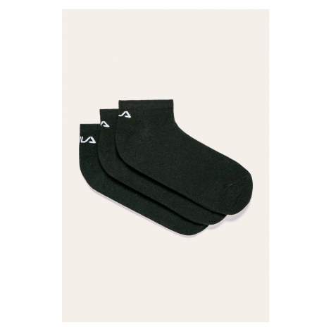 Ponožky Fila (3-pack) dámské, černá barva