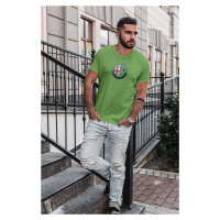MMO Pánské tričko s logem auta Alfa Romeo Barva: Hrášková zelená