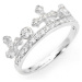 Amen Originální stříbrný prsten se zirkony Crowns AC1 52 mm