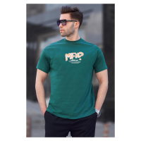 Madmext Dark Green Men's Printed T-Shirt 6124