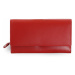 Červená dámská kožená psaníčková peněženka Imogen Arwel
