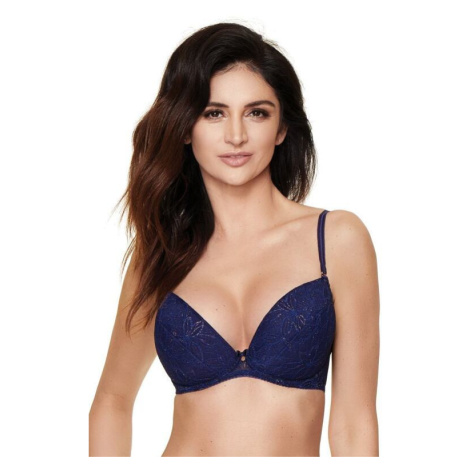 Dámská push-up podprsenka Sempre modro-měděná Gorteks
