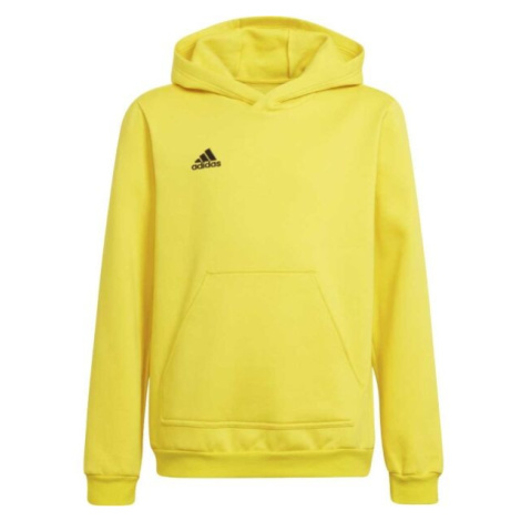 adidas ENTRADA 22 SWEAT HOODIE Juniorská fotbalová mikina, žlutá, velikost