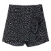 MAYORAL dívčí kraťasová sukně s puntíky, černá/bílá - 128 cm
