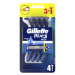 Gillette Jednorázová holítka Blue3 Plus Comfort 3+1 ks