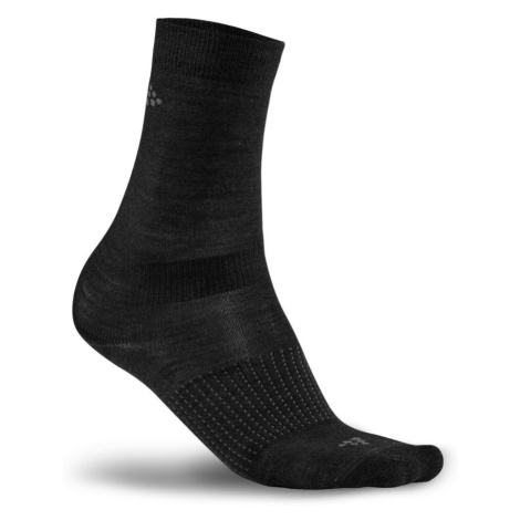 Ponožky CRAFT Wool Liner Warm 2-pack černá