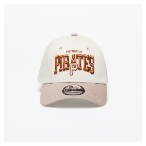 New Era Pittsburgh Pirates MLB White Crown 9FORTY Adjustable Cap Ivory/ Ash Brown