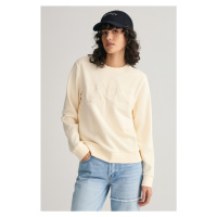 MIKINA GANT REG TONAL SHIELD C-NECK SWEAT bílá