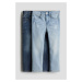 H & M - Slim Fit Jeans 2 kusy - modrá