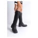 Capone Outfitters Biker Boots with Round Accessories