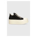 Tenisky Rick Owens Woven Shoes Double Bumper Low Sneaks dámské, černá barva, DS01D1832.NDK.911