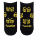 Kotníkové ponožky Na zdraví černé Fusakle