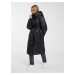 Černý dámský zimní prošívaný kabát s kapucí GAP