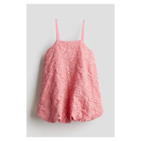 H & M - Objemné šaty's načechraným lemem - růžová