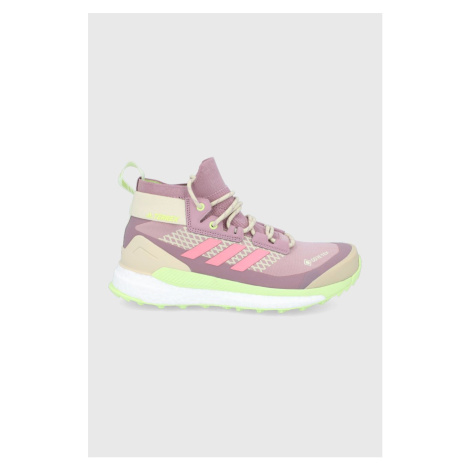 Boty adidas TERREX Free Hiker GW8698 dámské, růžová barva