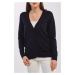 SVETR GANT LIGHT COTTON VNECK CARDIGAN modrá