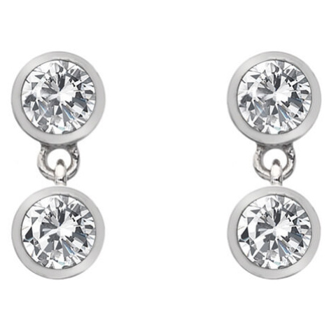 Hot Diamonds Stříbrné náušnice s topazy a pravým diamantem Willow DE586