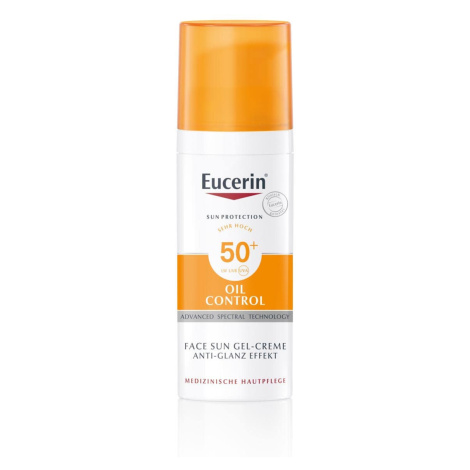 Eucerin Sun Ochranný krémový gel na opalování na obličej Oil Control SPF 50+ 50ml