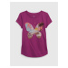 GAP Dětské tričko organic s motýlem - Holky