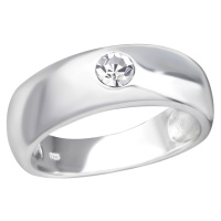 OLIVIE Stříbrný prsten s krystalem 2485