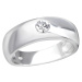 OLIVIE Stříbrný prsten s krystalem 2485