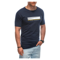 Inny Tmavě modré tričko s trendy potiskem S1946