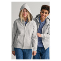 MIKINA GANT SHIELD FULL ZIP HOODIE šedá