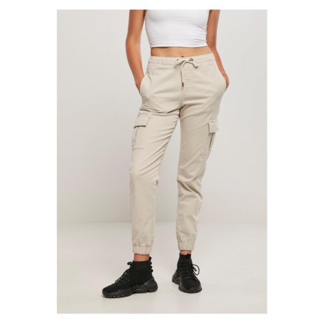 Ladies High Waist Cargo Comfort Jogging Pants - softseagrass Urban Classics