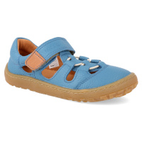 Barefoot sandálky Froddo - BF Elastic Sandal Jeans modré