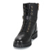 Tommy Hilfiger Buckle Lace Up Boot Černá