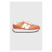 Sneakers boty New Balance Ws237fb hnědá barva