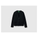 Benetton, Knit Jacket In Wool And Cashmere Blend