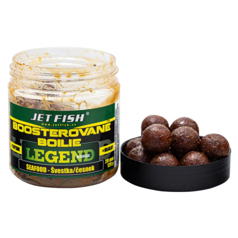Jet fish boosterované boilie legend range seafood švestka česnek 250 ml - 24 mm