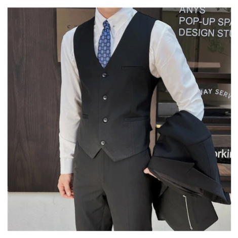 Obleková pánská vest na knoflíky JFC FASHION
