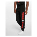 Pánské tepláky Rocawear Basic Fleece Pants s červeným potiskem - černé