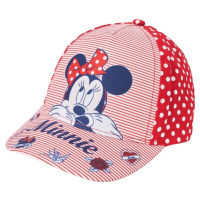 MINNIE MOUSE ČERVENÁ DÍVČÍ KŠILTOVKA S PUNTÍKY