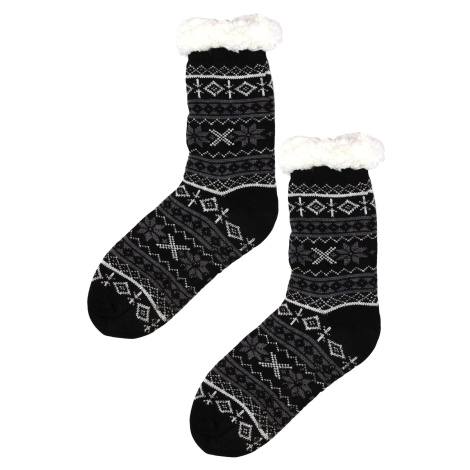 Snowy dark huňaté ponožky beránek MC 113 černá PESAIL