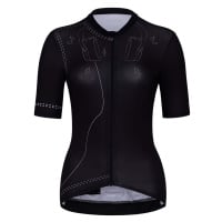 HOLOKOLO Cyklistický dres s krátkým rukávem - PLAYFUL ELITE LADY - černá