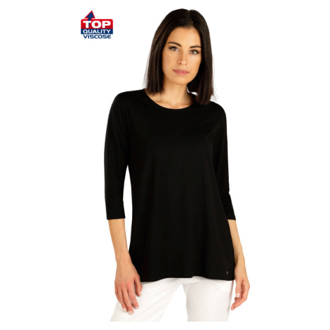 Dámské tričko LITEX s 3/4 rukávem černé Barva: černá