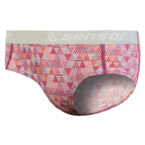 Kalhotky SENSOR Merino Impress lilla/pattern